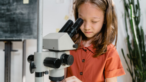 Kid in lab