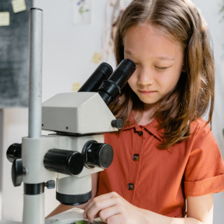 Kid in lab
